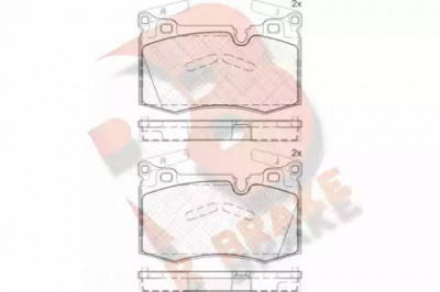 R BRAKE rb1979 -  Комплект тормозных колодок, дисковый тормоз